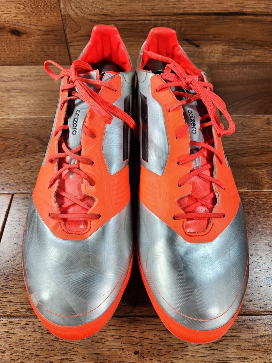 2012 Adidas F50 Adizero Siver/Orange Soccer Cleats XTRX SG 2012 Adidas F50 Adizero Siver/Orange Soccer Cleats XTRX SG