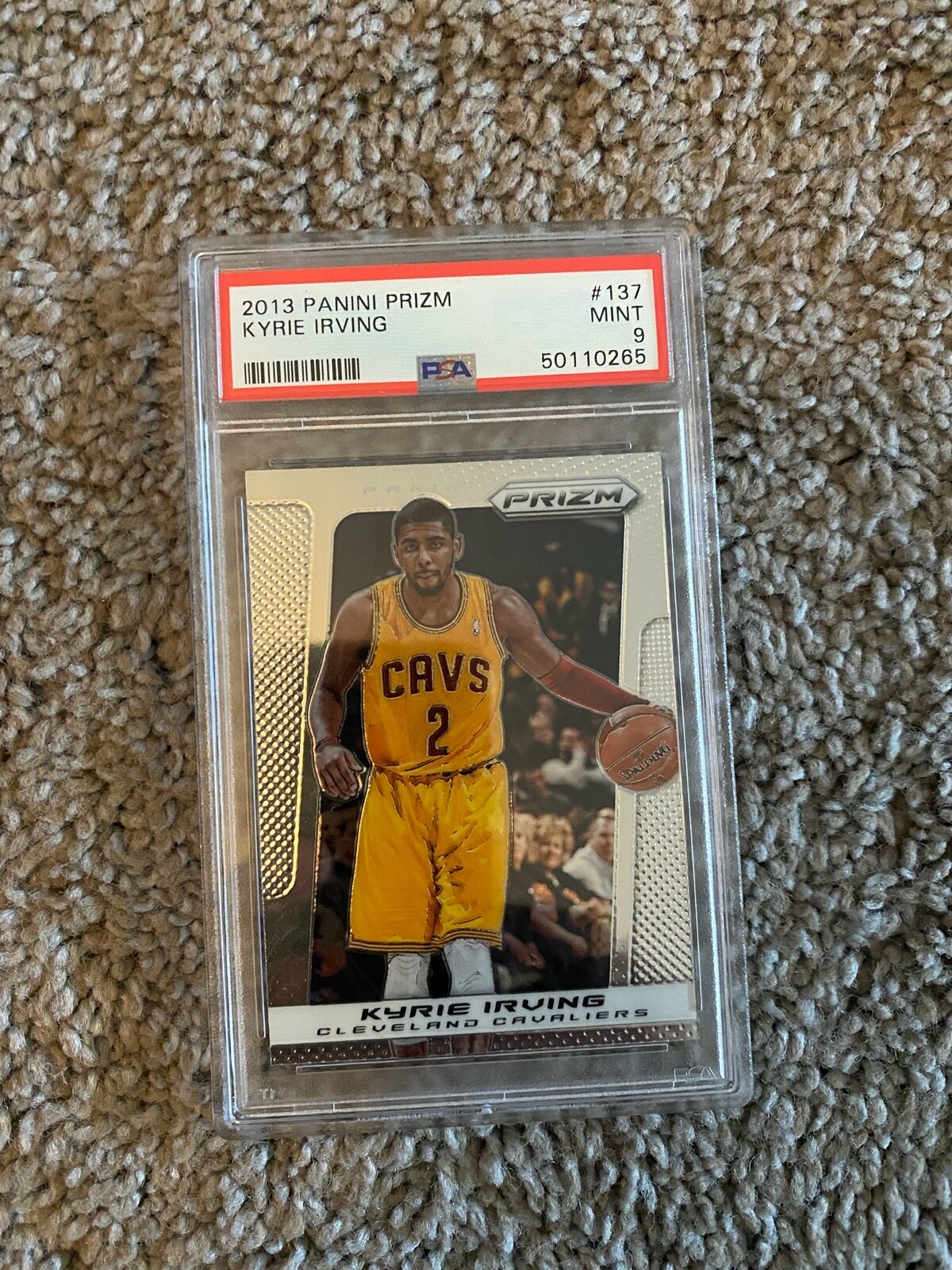 2013 Panini Prizm Kyrie Irving #137 PSA 9 Brooklyn Nets