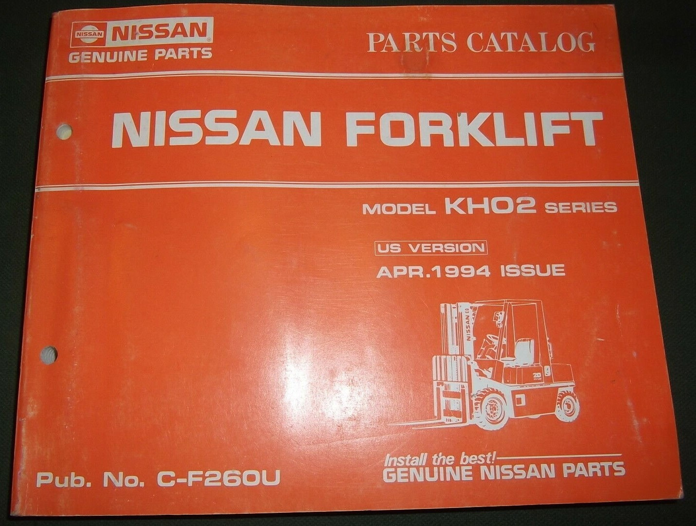 NISSAN KH02 SERIES FORKLIFT LIFT TRUCK PARTS BOOK MANUAL CATALOG C