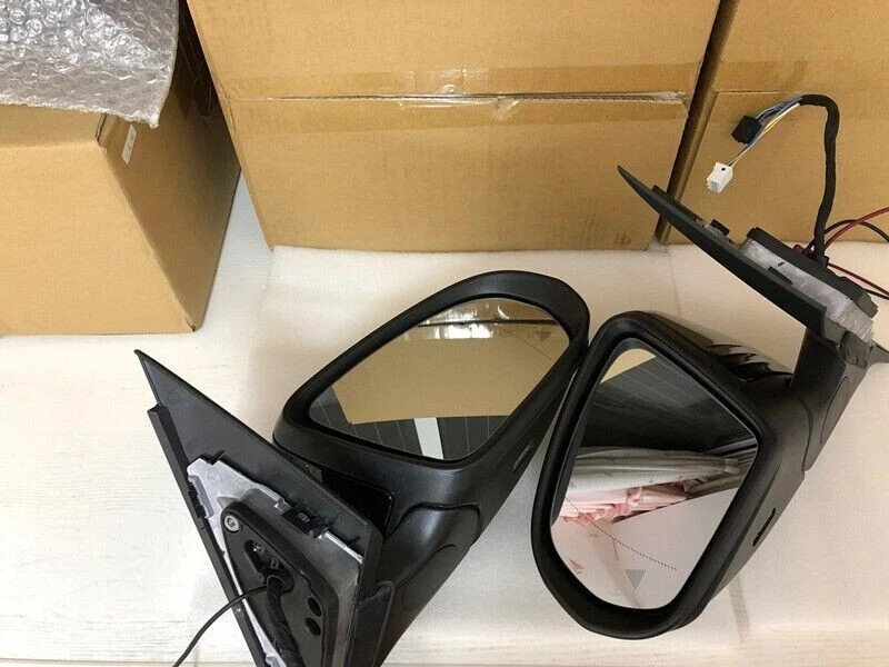 Par de espejos retrovisores laterales de coche W205 para Mercedes Benz Clase C C180 C260 C300 negro Foto 4 de 4