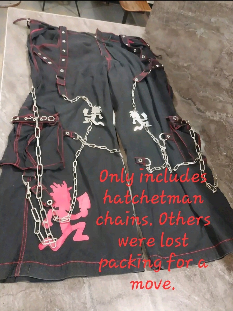 ICP Tripp Pants Vintage Black Cargo Pants Hatchetman Insane Clown Posse 2X