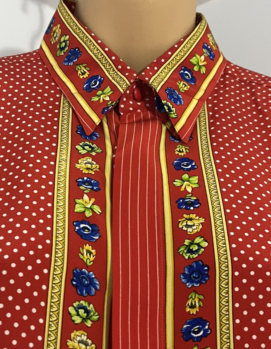 GIANNI VERSACE silk shirt IT 46 from F/W 1995/96 | eBay