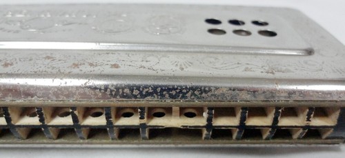 Armonica vintage M. Hohner eco campana umore argento made in Germany! - Foto 16 di 17