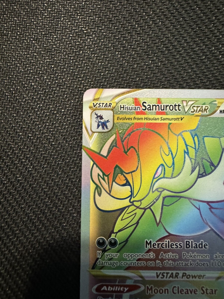 Pokemon TCG Hisuian Samurott VSTAR 197/189 Rainbow Secret Rare Astral  Radiance