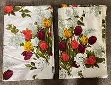 Vintage Wicklow Floral Fothergay Cotton Fabric - Tulips Handmade Cutains