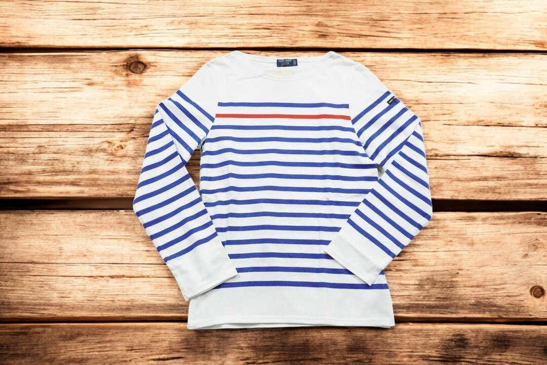 Saint James NAVAL RAY ROUGE Breton Stripe Shirt Authentic Unisex