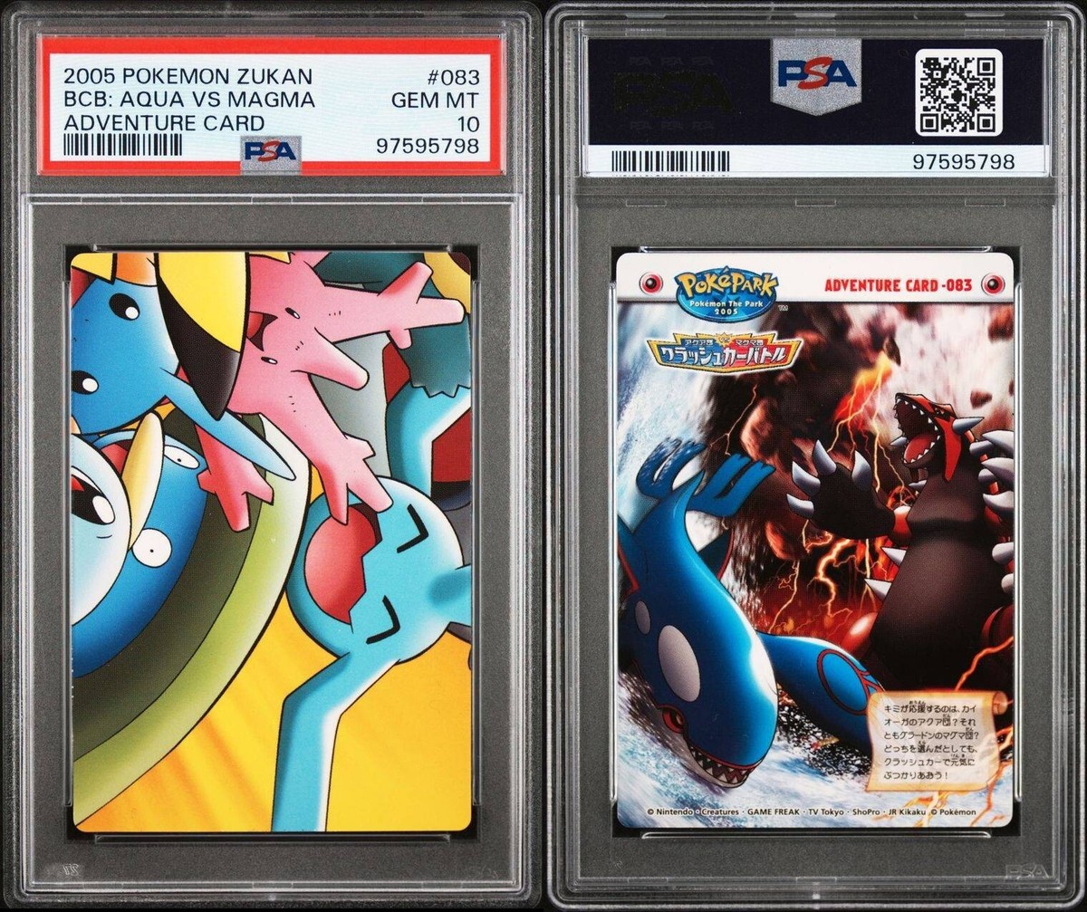 PSA 10 GEM MINT Kyogre Vs. Groudon Poképark Zukan Adventure PSA 10 GEM MINT Kyogre Vs. Groudon Poképark Zukan Adventure