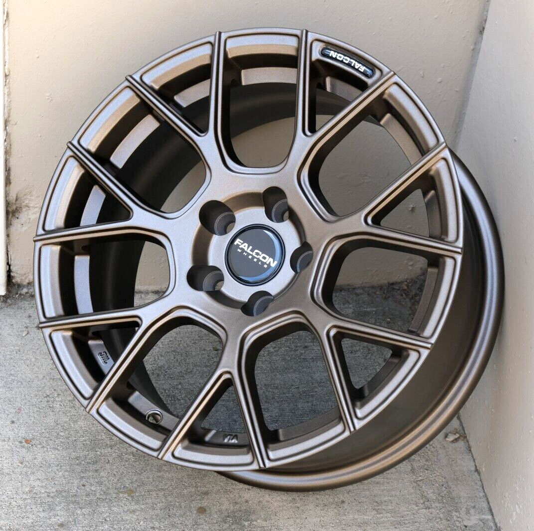 Set of (4) Falcon V3 15x7 5x100 +15 Subaru Crosstrek Wheels Matte
