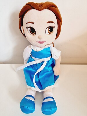 Disney Store Animators Collection Belle im blauen Kleid weiche Plüschpuppe Spielzeug Teddy