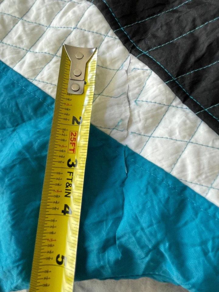 1990-е SAN JOSE SHARKS СТАРТОВАЯ КУРТКА ПАРКА МОЛОДЕЖНАЯ БОЛЬШОЙ ЗАПАС с ПОВРЕЖДЕНИЯМИ ЧИТАЙТЕ - Изображение 2 из 4