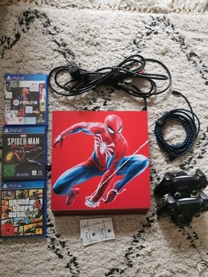 PS4 Pro 1TB Spiderman-Action-Bundle! Zustand Top