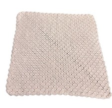Handmade Pastel Pink Baby Afghan Crochet Baby Crib Throw Textured Blanket