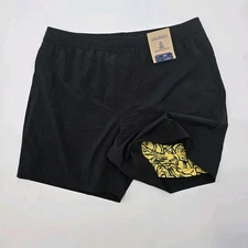 Chubbies Shorts Mens Large 5.5 Inch Black Dino Boxer Lined Athlounger T Rexes