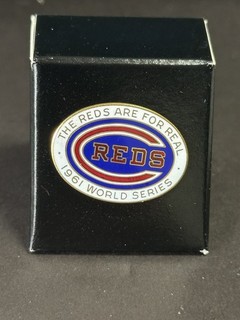 1961 World Series Press Pin Cincinnati Reds