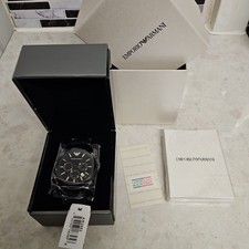 Emporio Armani Men's Stainless Steel Watch AR2453 Black Dial