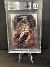 DiJonai Carrington Signed 2022 Panini Prizm WNBA RC #75 BAS Autograph Grade 10
