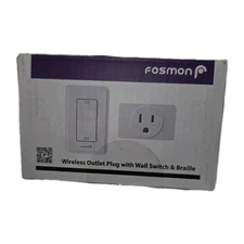 Wireless Remote Control 1,2,3 Outlet Plug On OFF Electrical Grounded Wall Switch