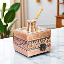 Traditional Handcrafted Copper Sand Coffee Maker Machine – 450W, 110 or 220 Volt