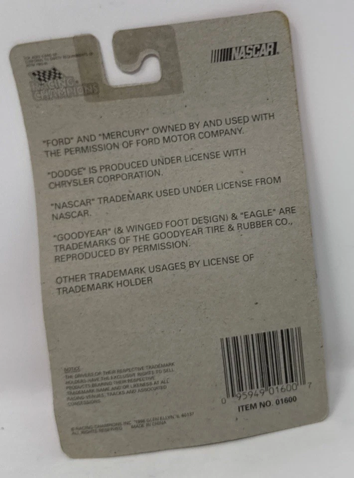 VTG 1996 Pete Hamilton #5 NASCAR 1969 Ford Hamilton 1:64 Scale DieCast HTF - Image 2 of 2