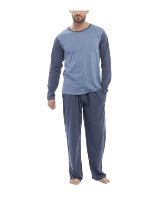 i-Smalls Herren Pyjama Set lang Jersey Baumwolle