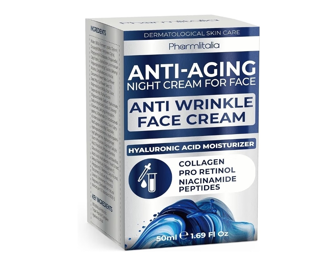NUEVO Crema de noche anti edad antiarrugas facial con colageno y retinol