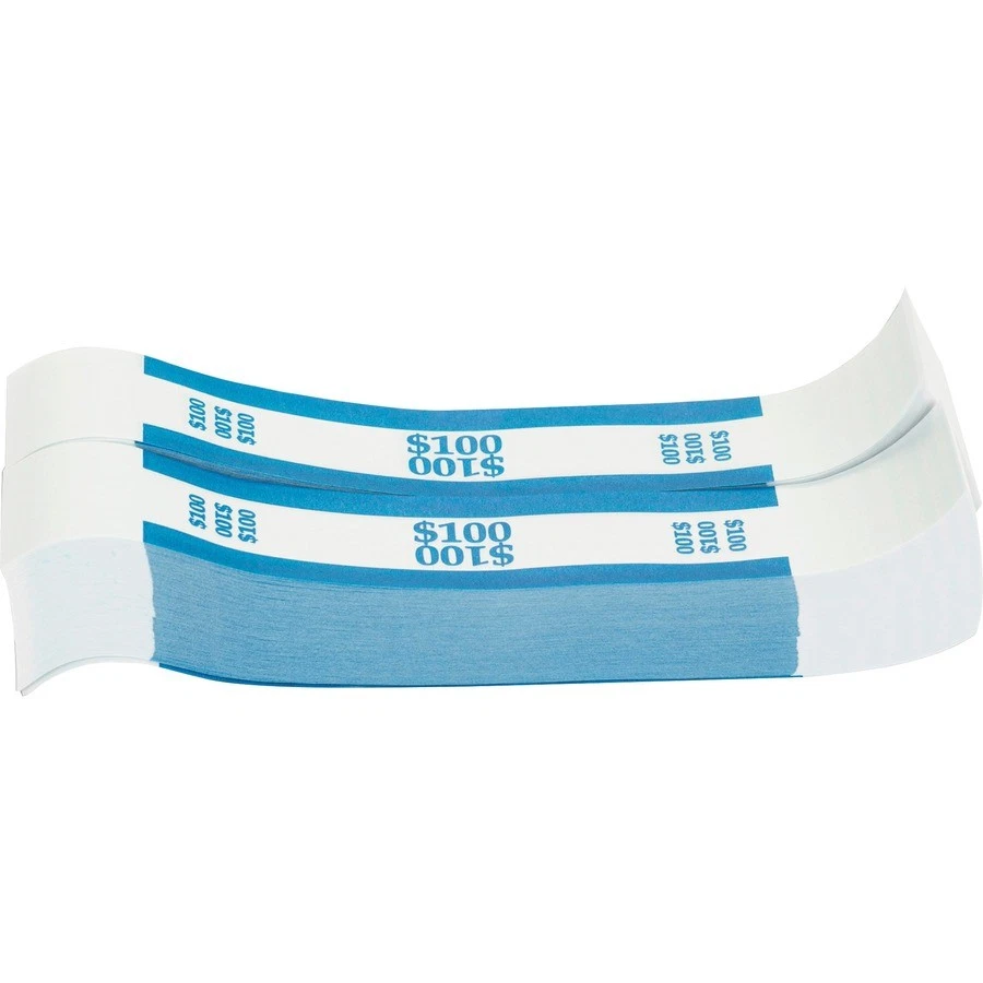 Sparco $100 Bill Strap - 1000 Wrap[s] - Kraft - Blue (BS100WK) - Image 4 of 4