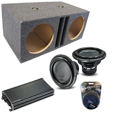 Harmony Audio HA-ML121 Loaded Dual 12" Sub 6000W Vented SPL Sub Box & CXA1800.1