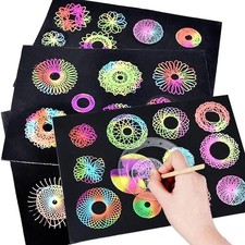 22Pcs Spirograph Geometric Ruler Drafting Tools Stationery Set Drawing Toys UK