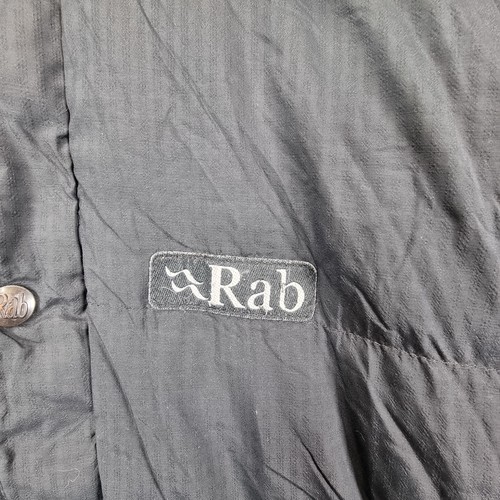 Rab Puffer Jacket Mens Small Black Down Filled Pertex Winter Coat - Picture 3 of 16