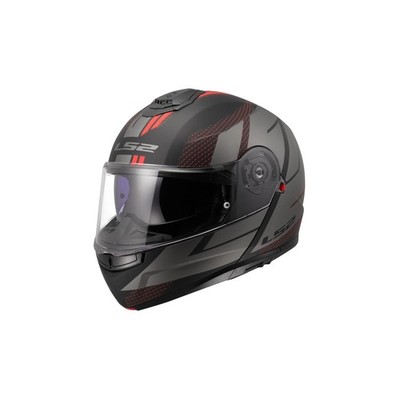 LS2 Helm Strobe Ii Ff908 Code Schw/grau Matt Xxl