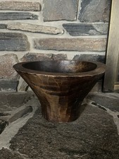 Primitive Antique Large, Hand Carved Wooden Bowl