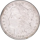 1888-S $1 Morgan Silver Dollar ~ AU Details