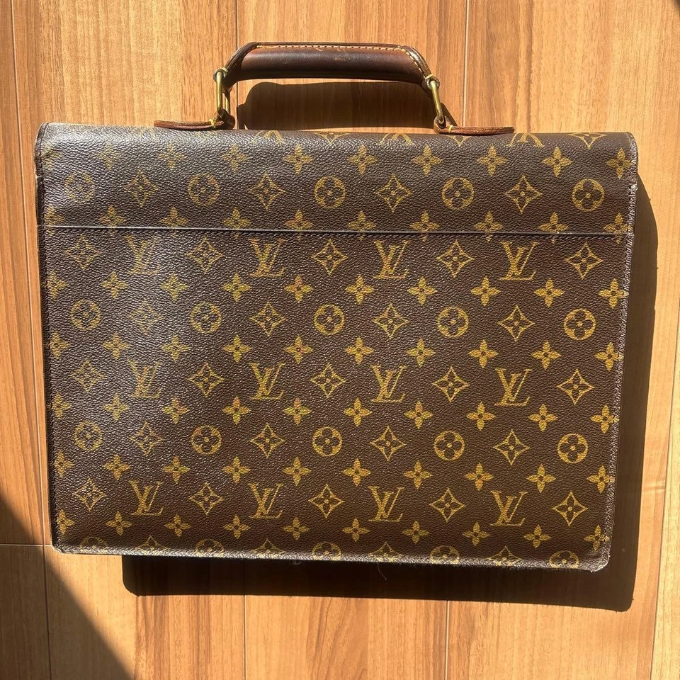 Louis Vuitton Monogram Serviette Conseil Limited Time Used Bag 29cm 38cm - Image 2 of 4