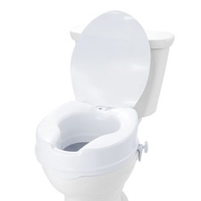 Raised Toilet Seat,4" Height Raised,300 lbs Weight Capacity,Universal Toilet Sea
