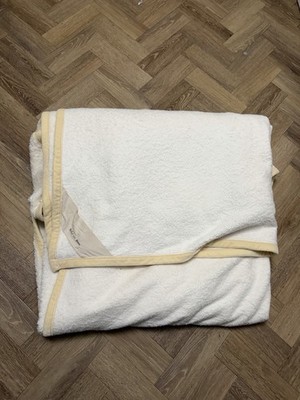 Manterol Creme Baumwolle Velours Spanische Decke 92  x 101  King Super King Bett