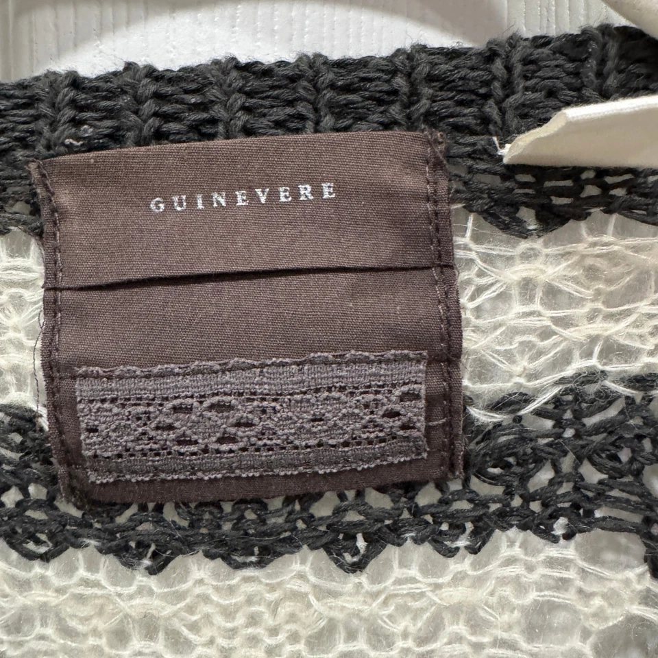 Cárdigan Suéter Guinevere Anthropologie Mezcla Mohair Rayas Tejido XL Foto 4 de 4