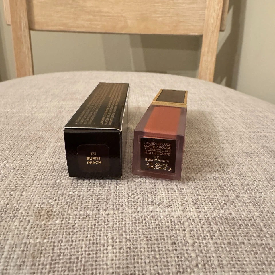 Tom Ford 131 Burnt Peach Liquid Lip Luxe Matte .2 Fl Oz 6ml  NEW - Image 3 of 3