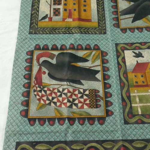 Moda Kathy Schmitz Fabric Panel Lot Blackbird Village Lancaster Country Cottage - Picture 6 of 9