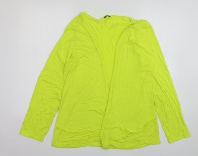 Gallery Damen grün V-Ausschnitt Viskose Cardigan Pullover Größe 16