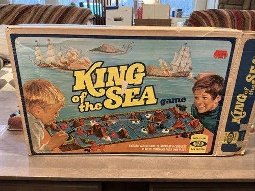 Vintage King of the Sea Game ideal 1975 Missing 1 FLAG Good Condition