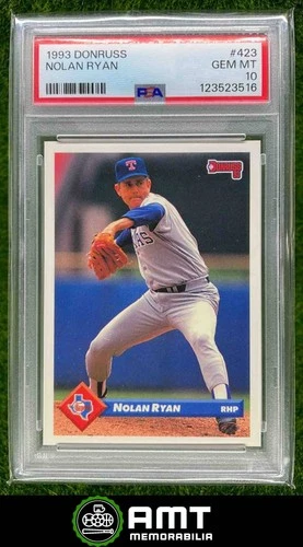 Nolan Ryan PSA 10 1993 Donruss Texas Rangers #423 3516