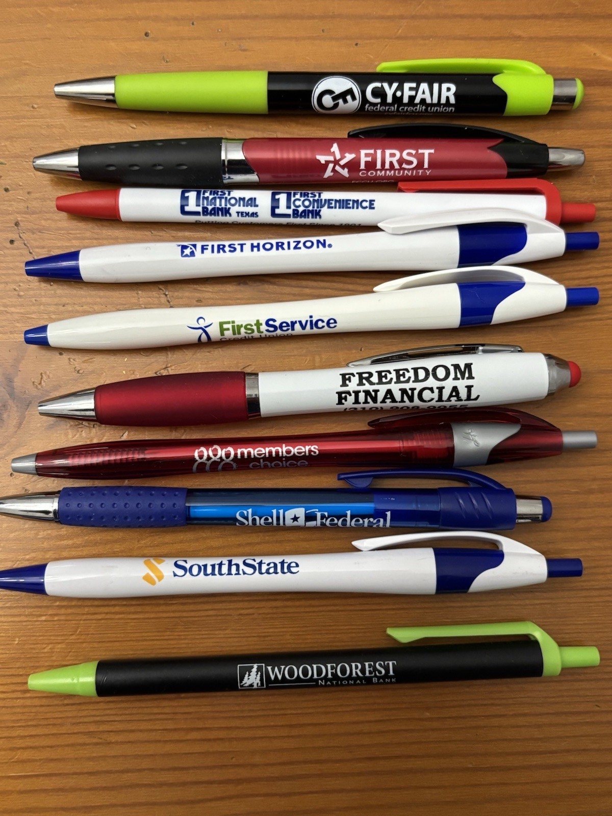 Lot Of 10 Different Bank / Credit Union / Financial Services Company ...