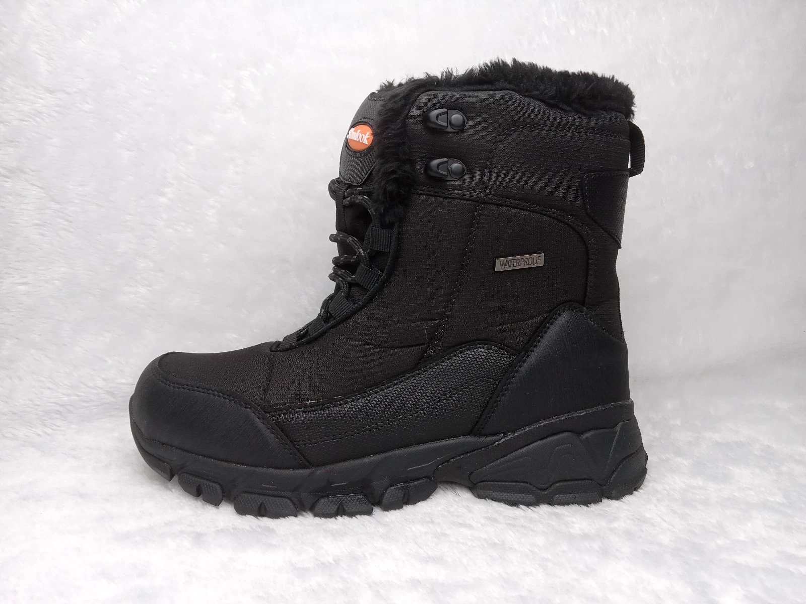 Shulook Men's Size 8 Black Waterproof Faux Fur Lined Lace-Up Snow Boots NEW
Opens in a new window or
