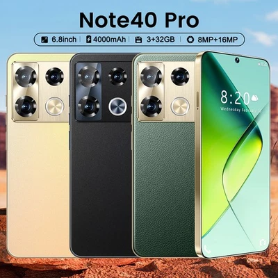 MARKENLOS 2025 Neu Android Smartphone Entsperrte 32GB Dual SIM Ohne Vertrag Handy 6,8 Zoll