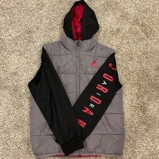 YOUTH LARGE  50 Air Jordan Boys Puffer Vest Jacket AMAZING PRICE