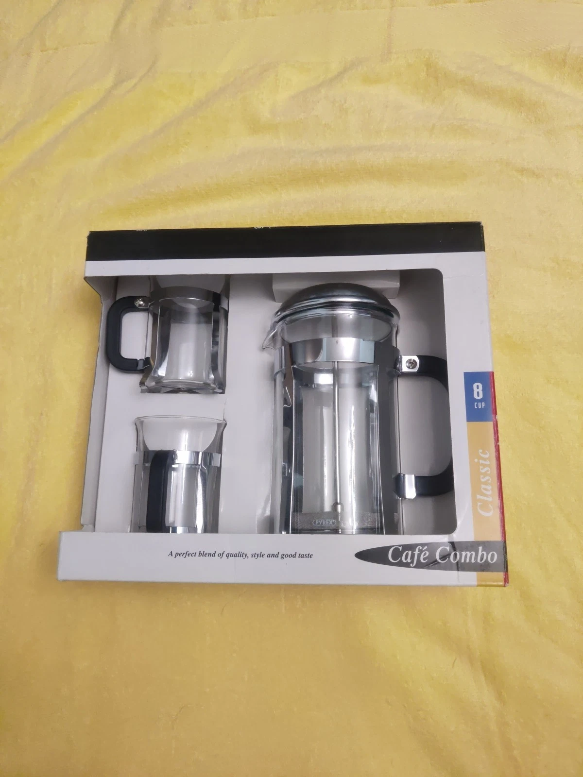 French Press Coffee Maker Set Classic Cafe Combo