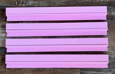 Pink Wooden Mahjong Racks With Pushers Set Of 4 18”x2.5