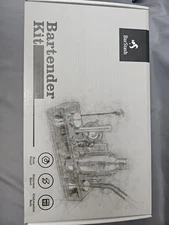 Bartender Kit 17pieces Tool Set With Bamboo Stand Perfect Bar Cocktail