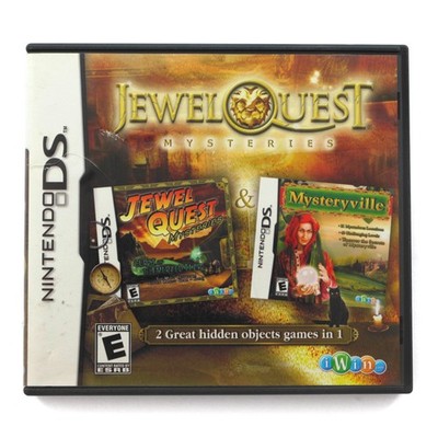 NDS 2 in 1 -Jewel Quest Mysteries Curse of Emerald Tear + Mysteryville EN mit OV