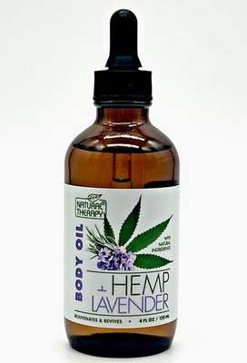Natural Therapy Hemp + Lavender Moisturizing & Nourishing Body Oil (4 oz)  